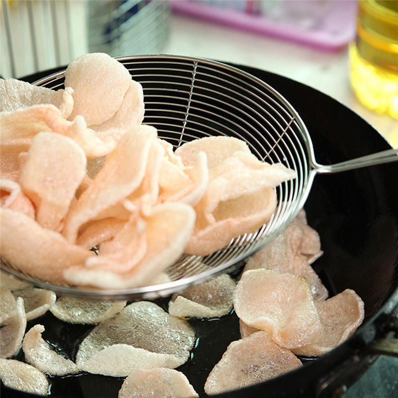 Kitchen And Baking Life - Colador Ovalado de Acero Inoxidable con