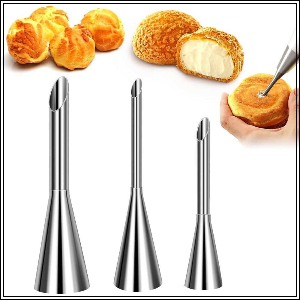 Decorating Tip Set - Juego de Boquillas Largas para Crema