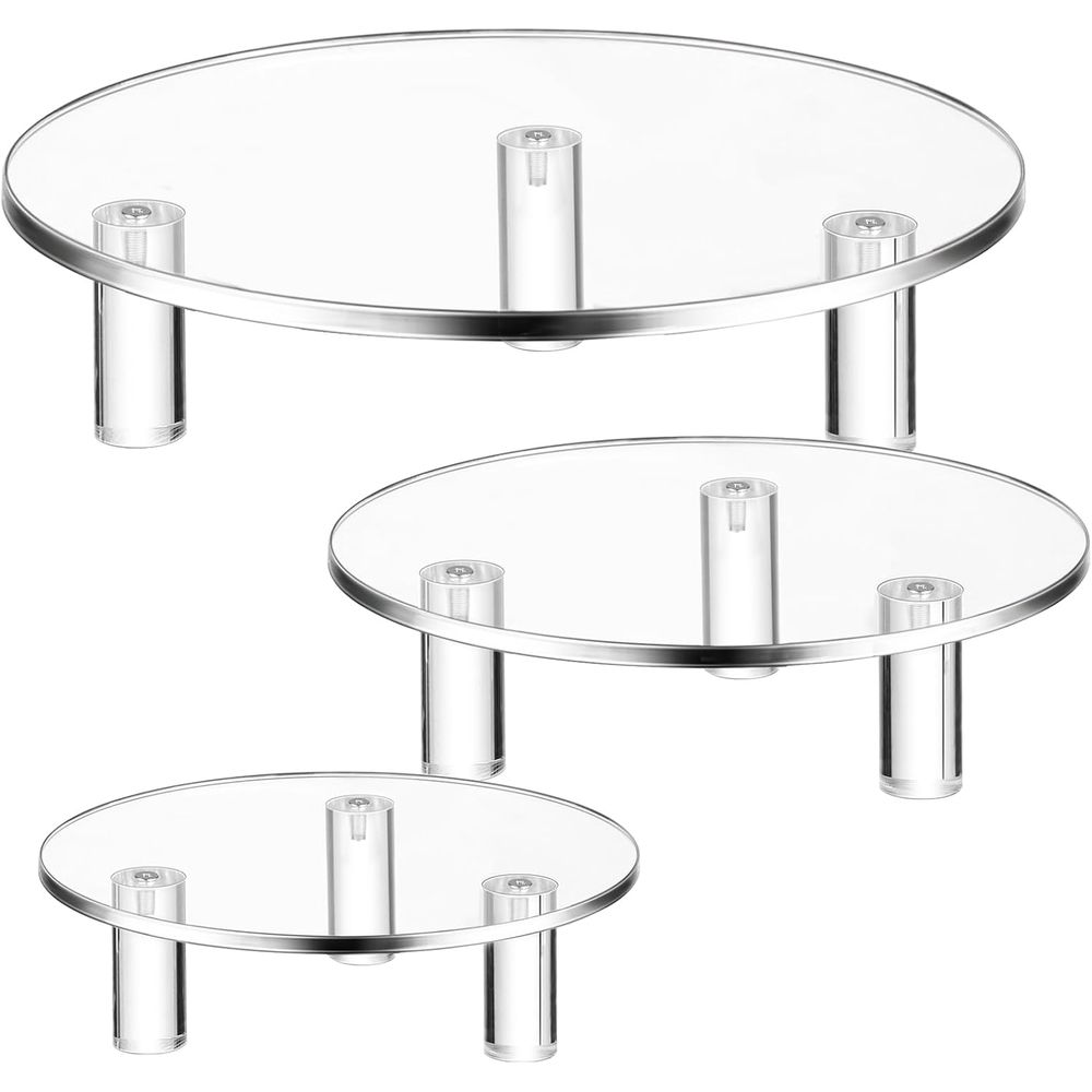 Cake Board Round - Base Redonda de Acrílico Transparente para