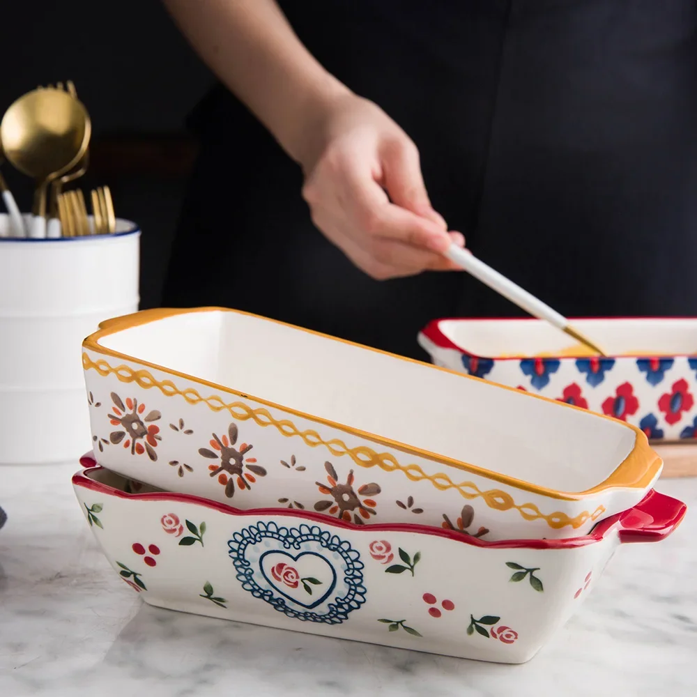 Kitchen Baking Dishes - Plato de cerámica para hornear, sartén