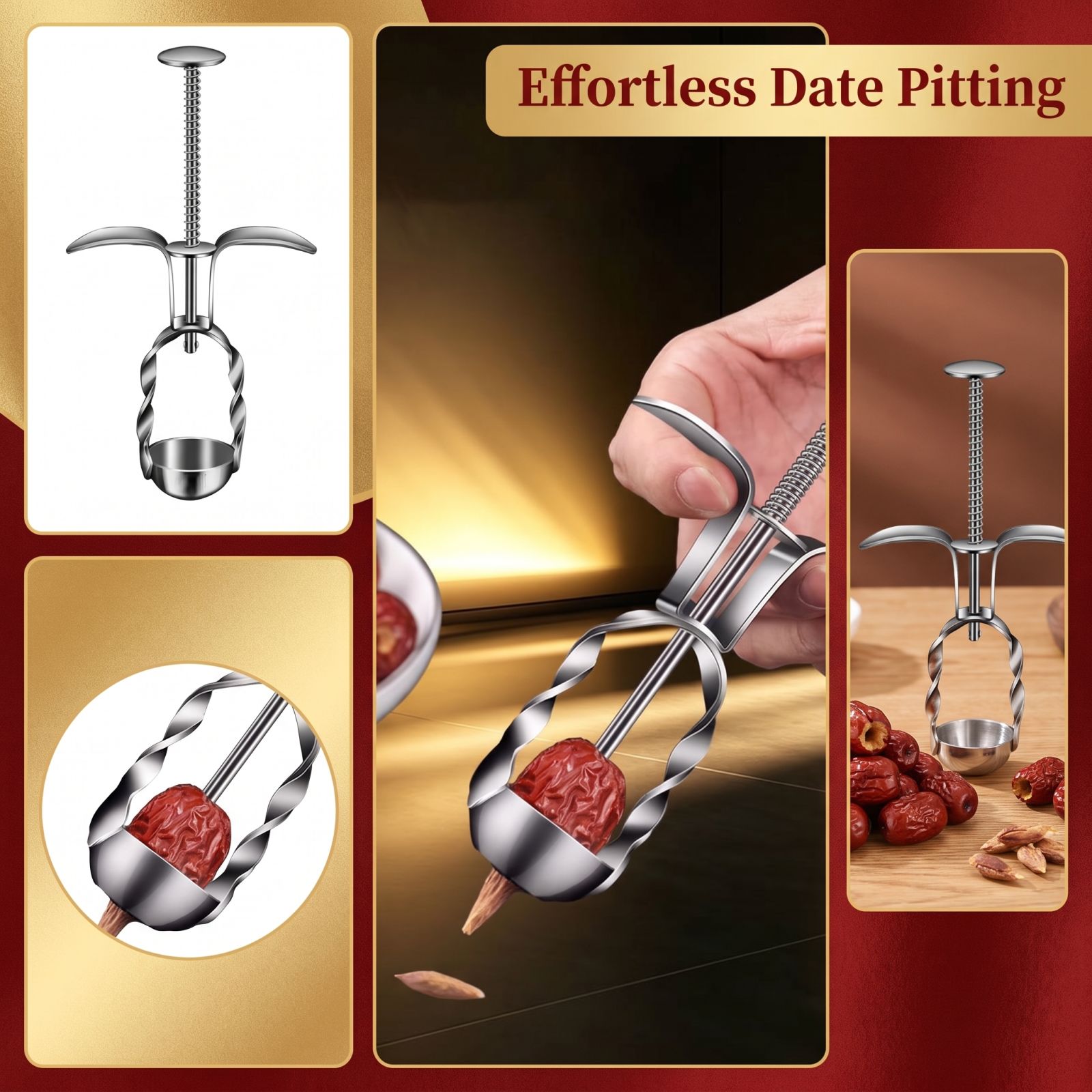 Kitchen Baking Tools - Herramienta de Acero Inoxidable para Quitar