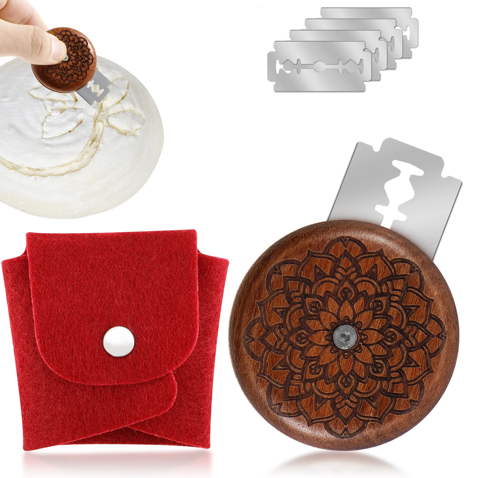 Dough Scraper Curved - Herramientas de corte de puntuación de