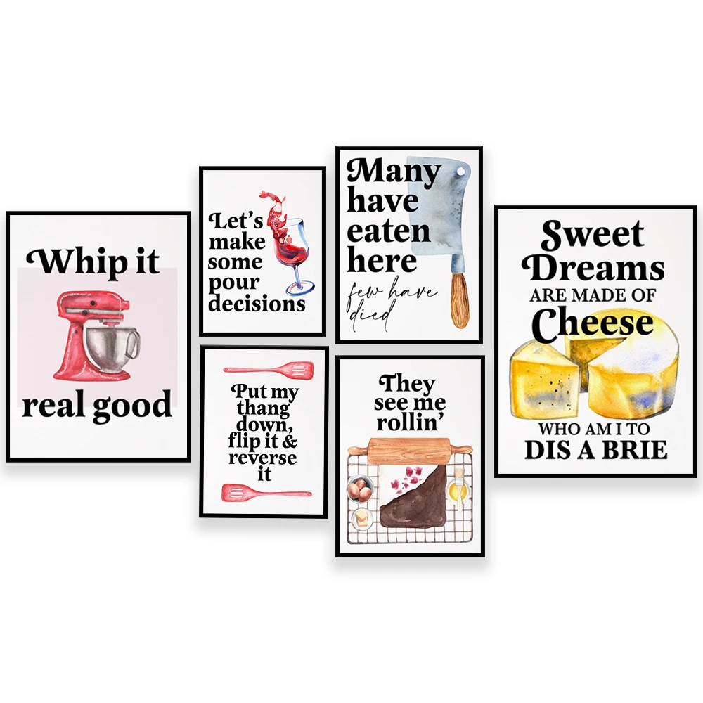 Pósteres con citas divertidas  - Kitchen And Baking Life reseña y precio