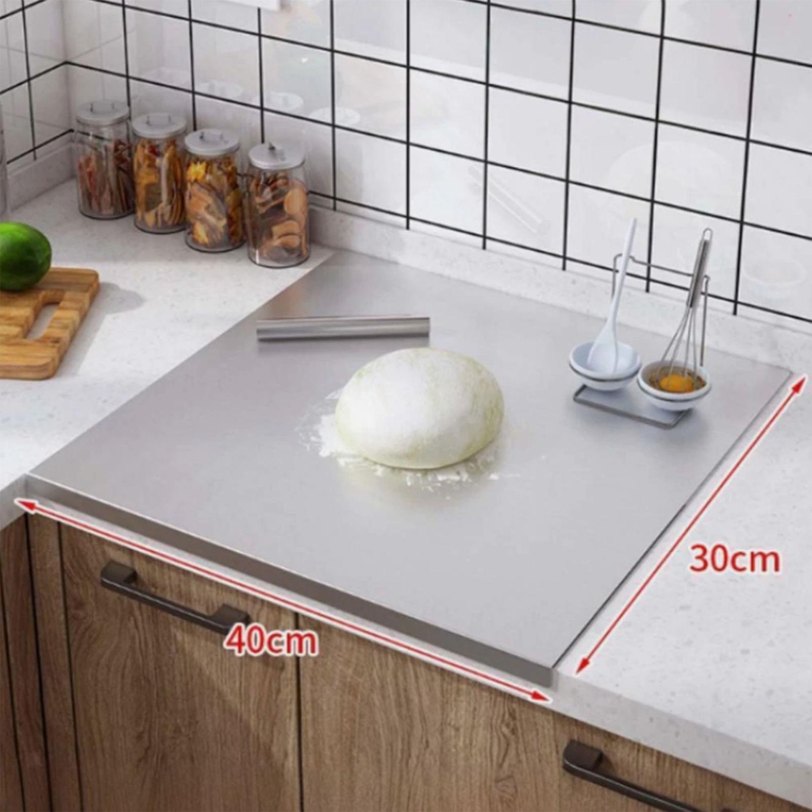 Tabla de Cortar de Acero Inoxi - Baking In Kitchen reseña y precio