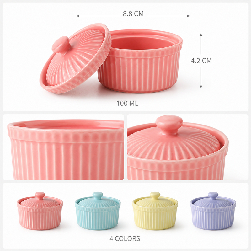 Tazón de Cerámica con Tapa, Ap - Kitchen Baking Dishes reseña y precio