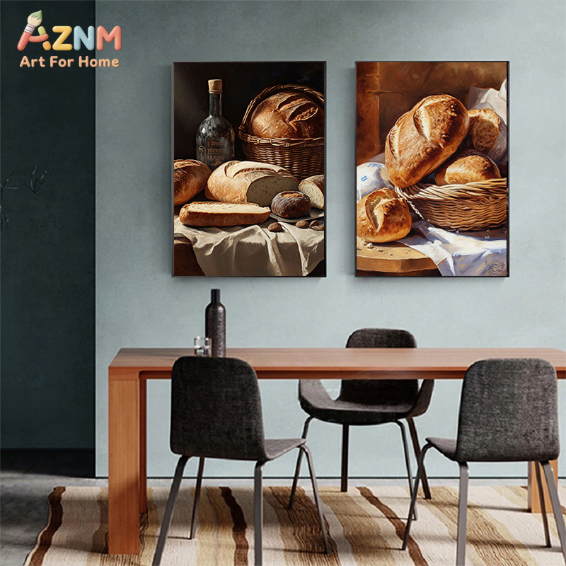 AZNM Pintura Realista de Pan R - Kitchen And Baking Life reseña y precio