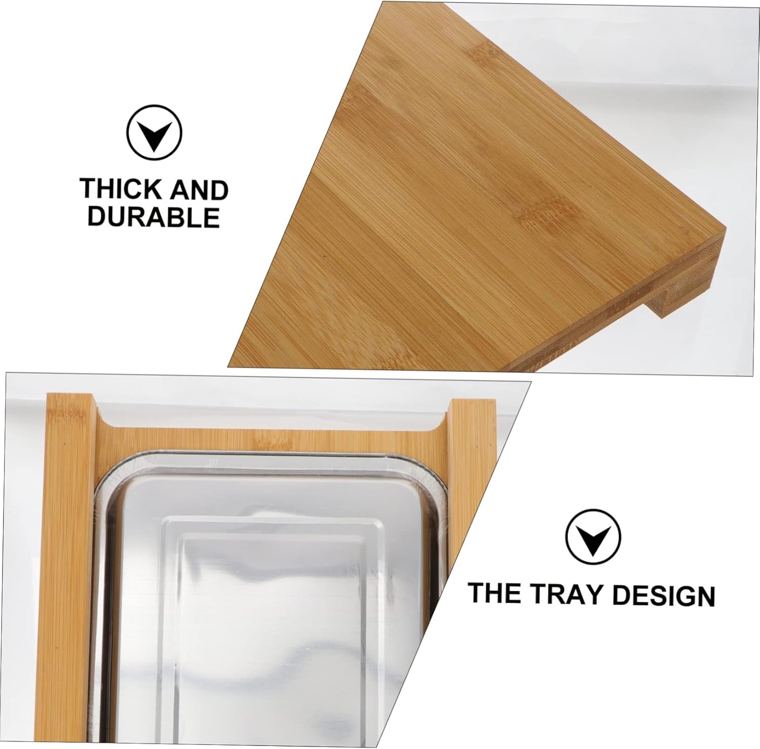 Tabla de cortar de bambú para  - Kitchen Baking Drawer reseña y precio