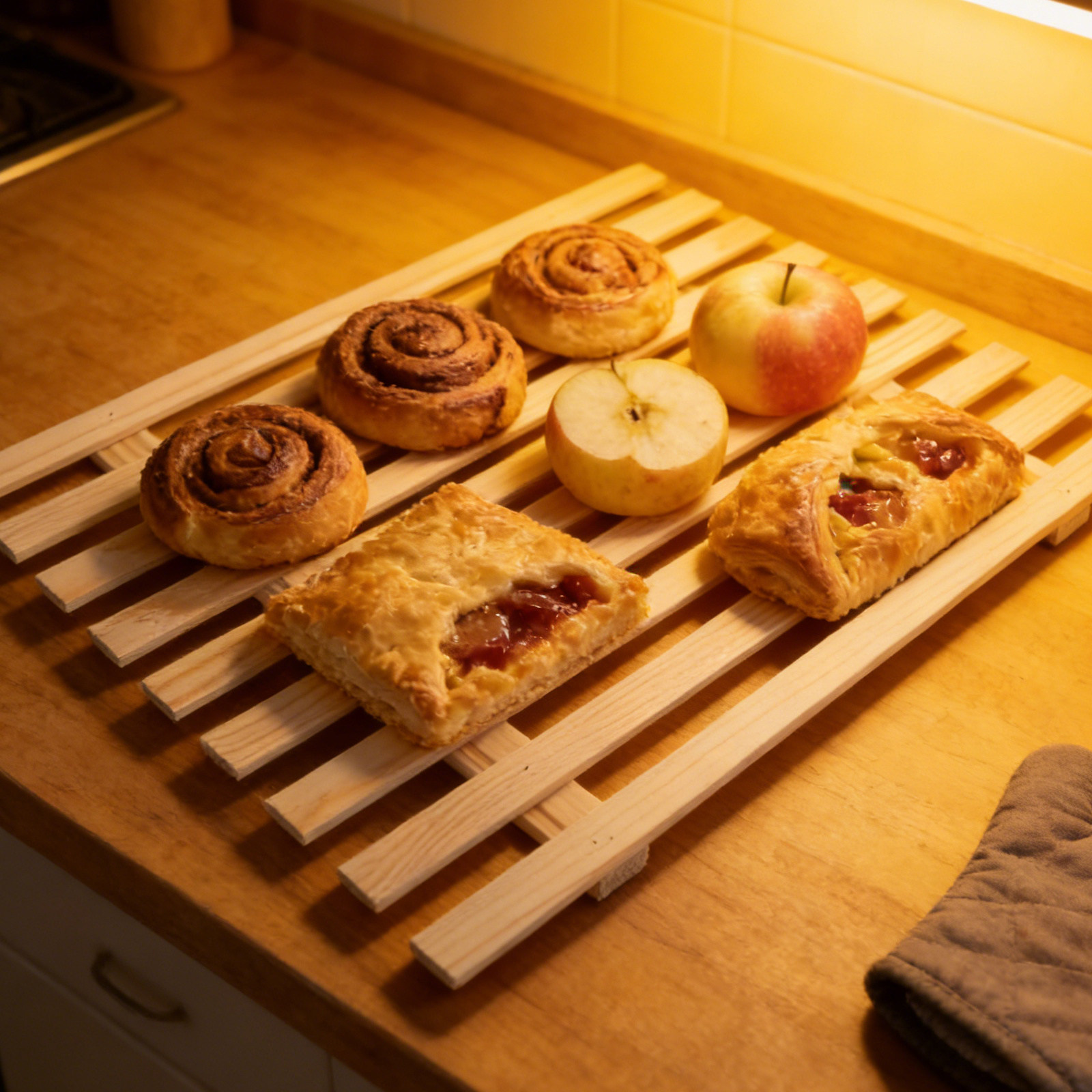 Juego de 3 cajas de madera par - Kitchen Baking Organization reseña y precio