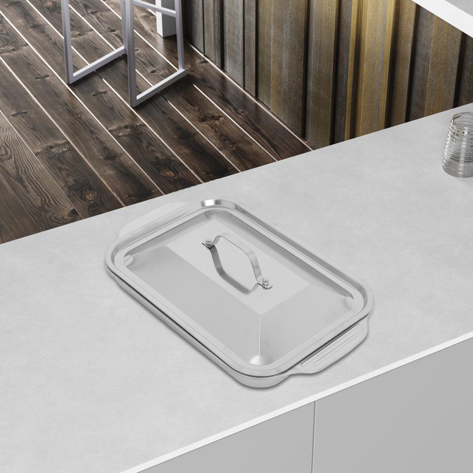 Bandeja Rectangular de Acero I - Kitchen Baking Dishes reseña y precio