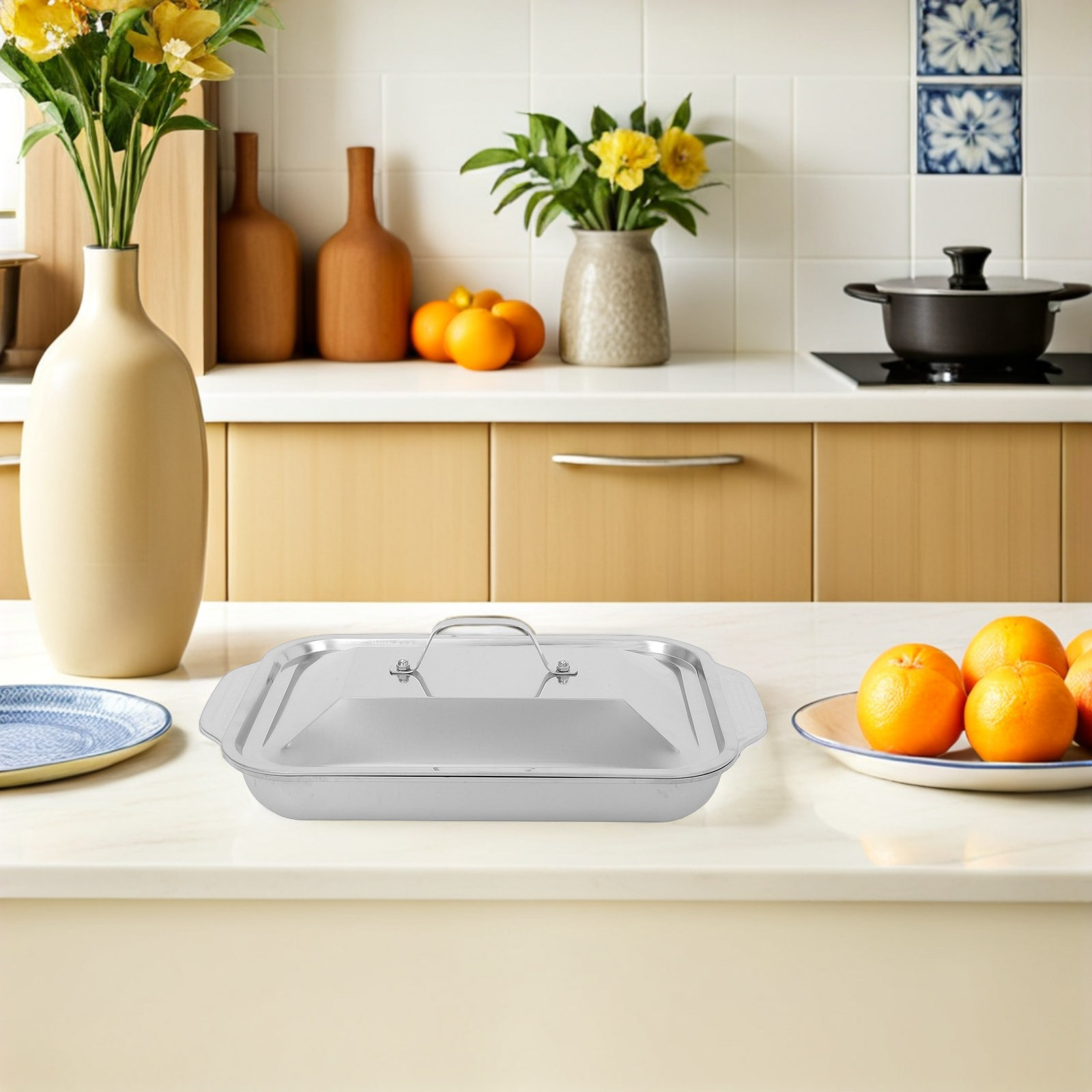 Bandeja Rectangular de Acero I - Kitchen Baking Dishes reseña y precio