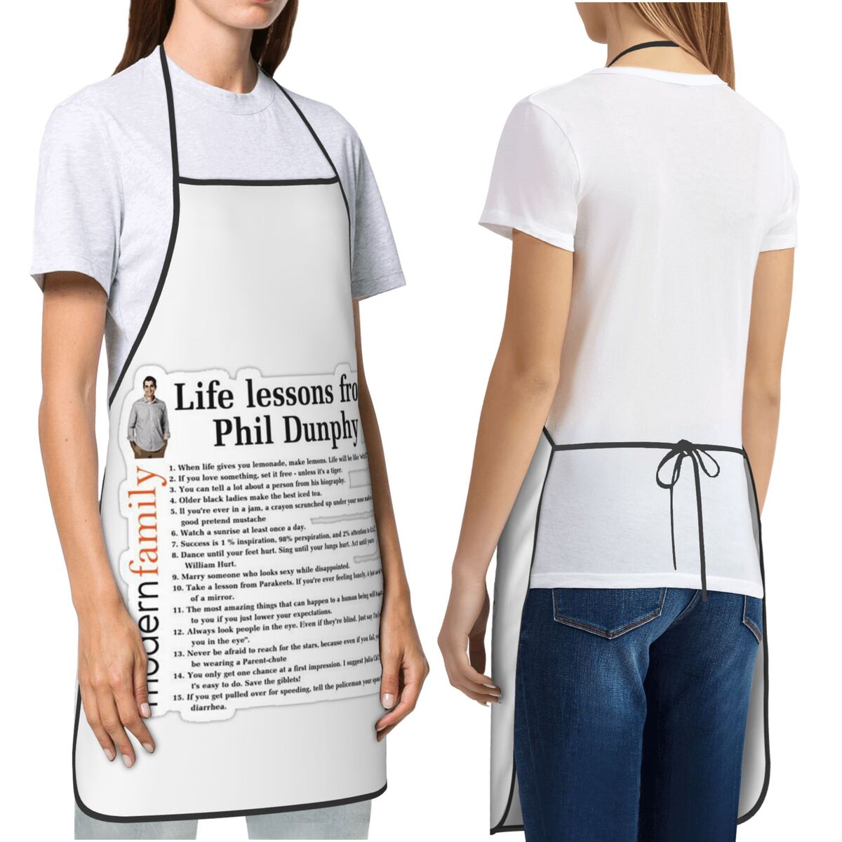 Delantales Life Lessons Phil D - Kitchen And Baking Life reseña y precio
