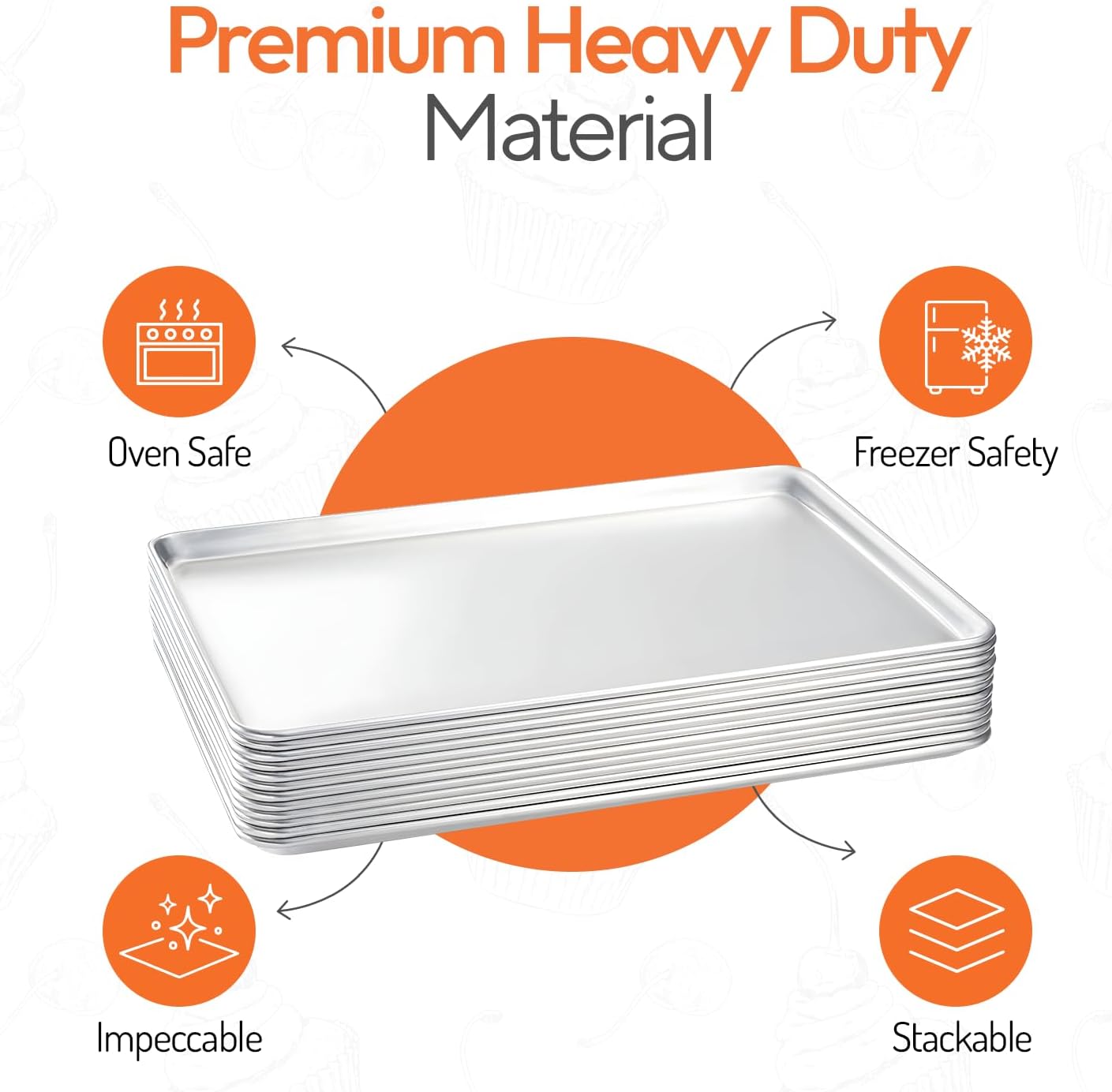 Juego de bandejas de aluminio  - Kitchen Baking Tray reseña y precio