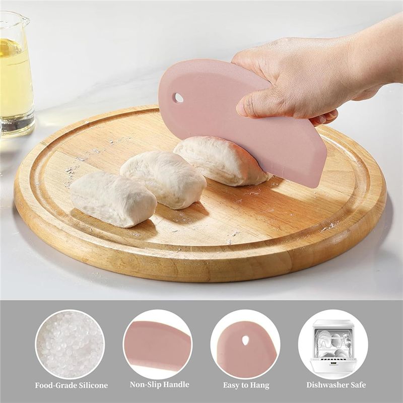 Raspador de Silicona ABAH, Bor - Dough Scraper Curved reseña y precio