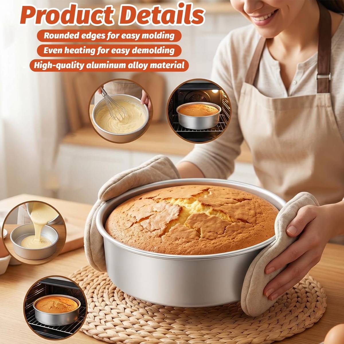 Juego de Moldes para Pastel co - Kitchen Baking Pans reseña y precio
