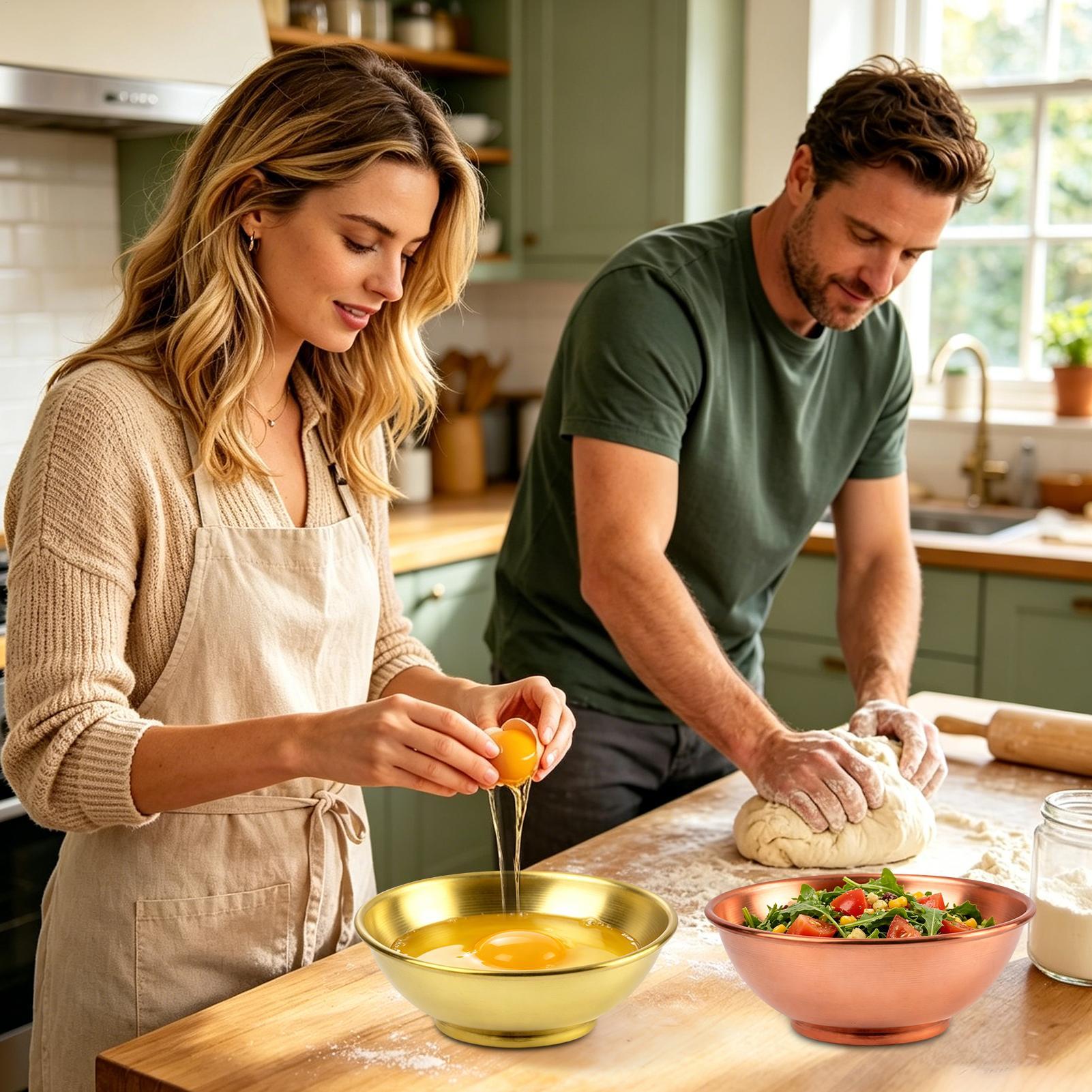 Cuencos de Cobre Grandes para  - Kitchen Baking Dishes reseña y precio