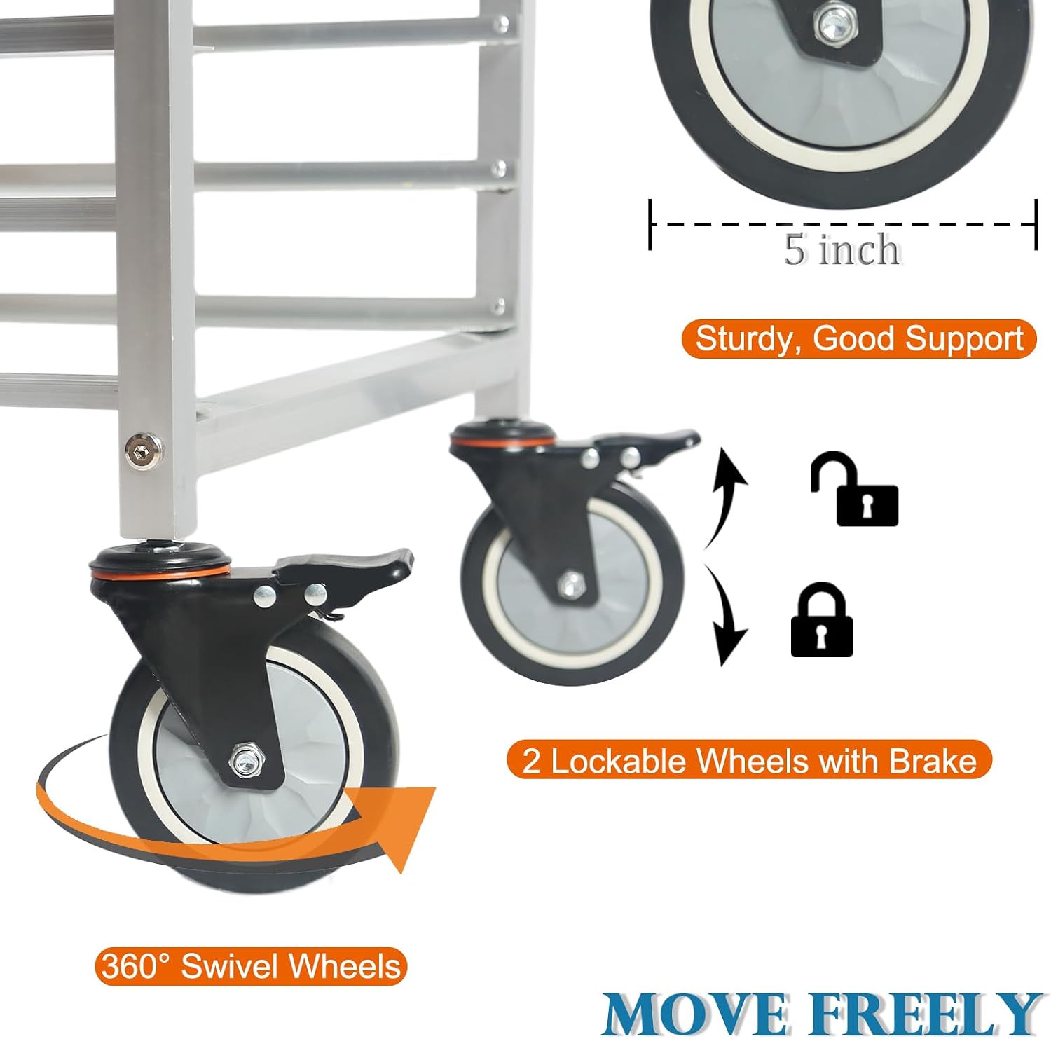 Carro de enfriamiento móvil co - Kitchen Baking Cart reseña y precio