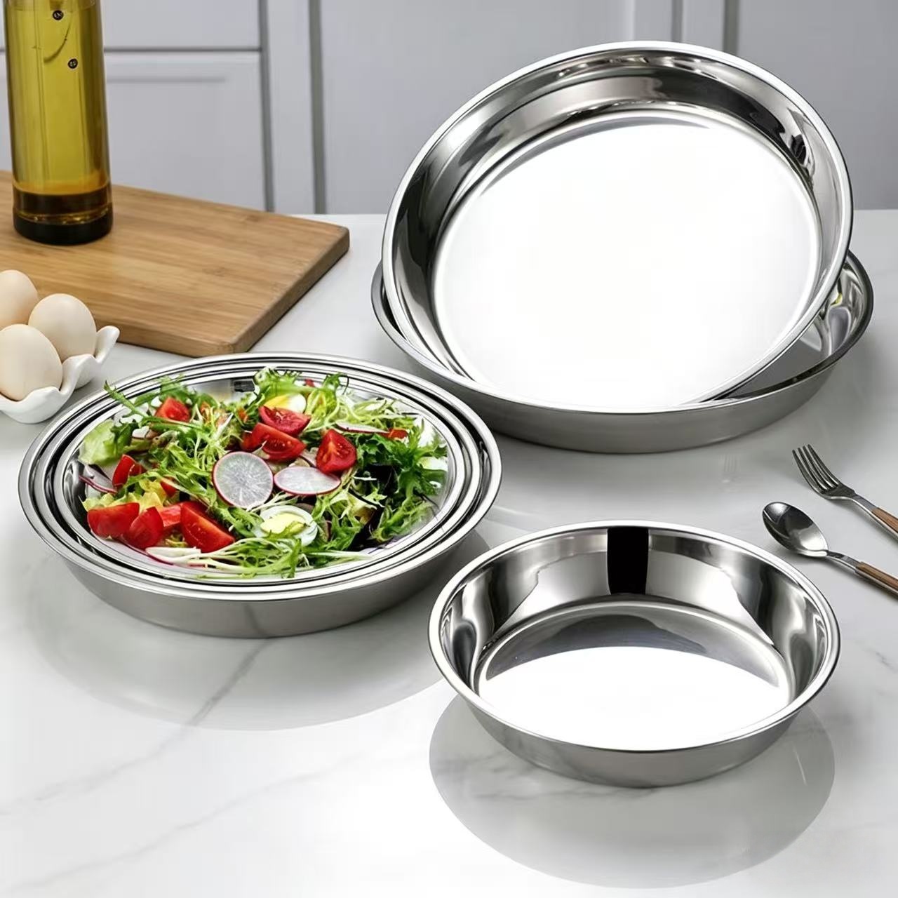 Plato de Acero Inoxidable Extr - Cake Board Round reseña y precio