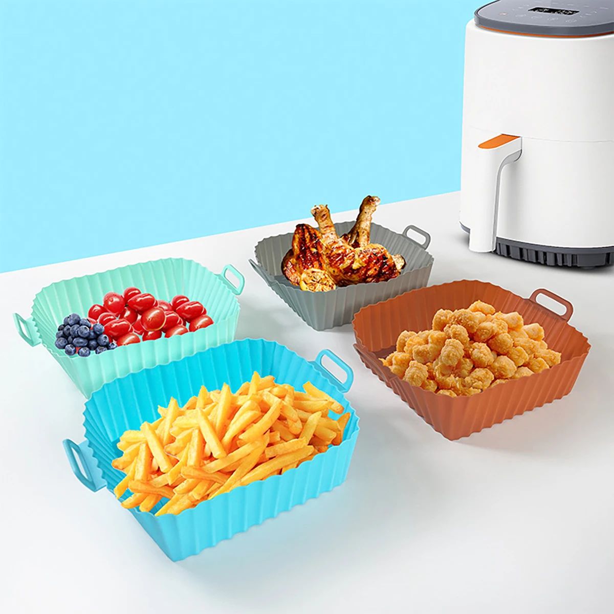 Molde de silicona para freidor - Kitchen Baking Tray reseña y precio