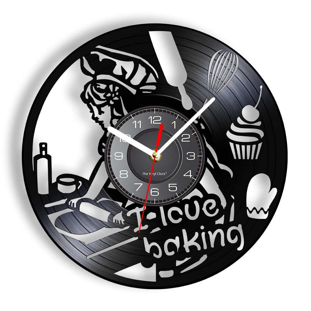 Reloj de Pared de Vinilo con D - Kitchen And Baking Life reseña y precio